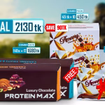 Protein Max ক্যারামেল মিক্সড নাটস  -6 pcs + Protein Max ক্যারামে ফ্রুটস এন্ড নাট-6 pcs+Protein ব্লাস্ট রেগুলার-10 Pcs