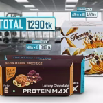 Protein Max ক্যারামেল মিক্সড নাটস  -3 pcs + Protein Max ক্যারামে ফ্রুটস এন্ড নাট-3 pcs+Protein ব্লাস্ট রেগুলার-10 Pcs